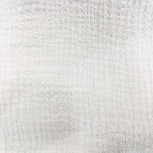 Trousse en coton double gaze blanc doublée d'un tissu 